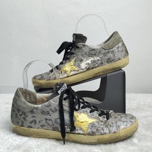 Golden Goose Glitter Animal Print Size 41